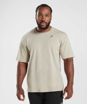 Gymshark Essential Oversized T-shirts Grijs | YEUQ43681