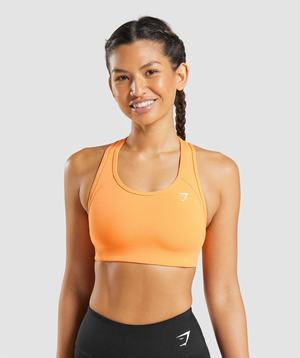 Gymshark Essential Racer Back Sport Bh Abrikoos Oranje | UPXD23578