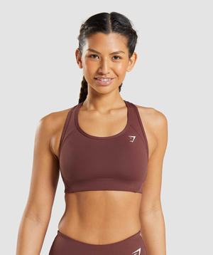 Gymshark Essential Racer Back Sport Bh Roze Bruin | RDXM68920