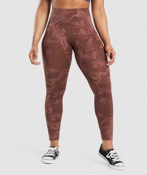 Gymshark GS Power High Rise Leggings Roze Bruin | XRJH80134