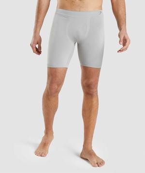 Gymshark Hybride Boxer Korte Broek Grijs Bruin Grijs Zwart Grijs | RMQB74193