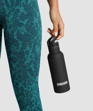 Gymshark Insulated Straw Water Bottle Accessoires Zwart | WYOH32546