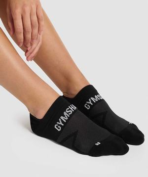 Gymshark No Show Performance Socks Accessoires Zwart | CBNV38472