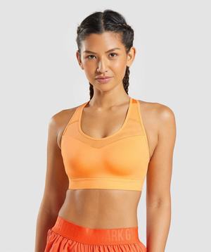 Gymshark Open Back Sport Bh Abrikoos Oranje | GFCK10842