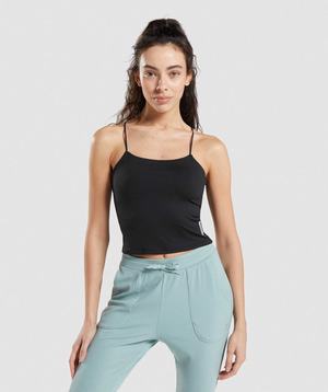 Gymshark Pause Cami Tanktop Zwart | QLYX65197