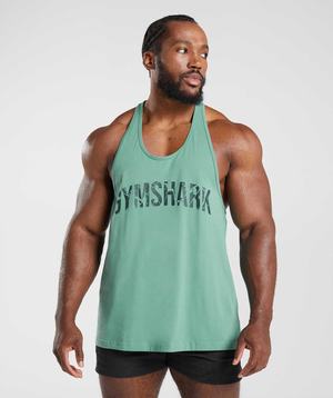 Gymshark Power Gilet Groen | YWFV04923