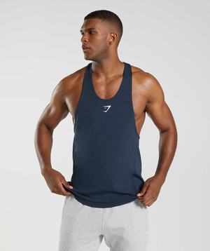 Gymshark React Gilet Donkerblauw | JBIA56813