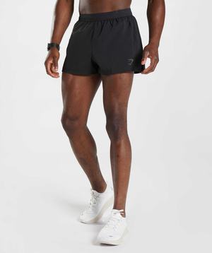 Gymshark Sport 3" Korte Broek Zwart | JOYW51739