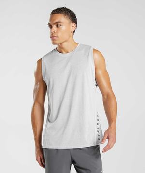 Gymshark Sport Tanktop Wit Grijs | KGVE03564