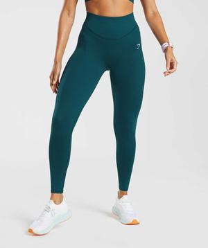 Gymshark Sweat Seamless Sculpt Leggings Turquoise | ECYF36589