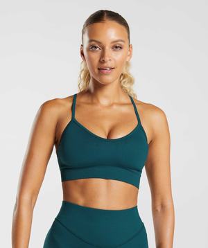 Gymshark Sweat Seamless Sport Bh Turquoise | PJDE57240