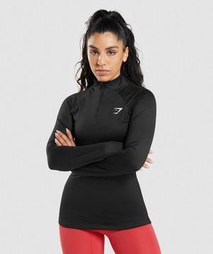 Gymshark Training 1/4 Zip Pullover Zwart | NBWU43682