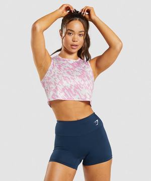 Gymshark Training Crop Tanktop Roze | TWDP02517