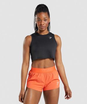 Gymshark Training Crop Topjes Zwart | KQXG54168