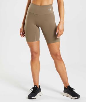 Gymshark Training Cycling Korte Broek Bruin | NSBC65978