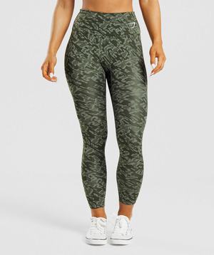 Gymshark Training Leggings Groen | EFJW04273