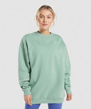 Gymshark Training Oversized Sweatshirt Pullover Blauw | WJBR74361