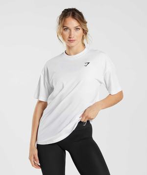 Gymshark Training Oversized T-shirts Wit | ANMO15470