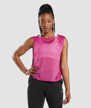 Gymshark Training Oversized Tanktop Roze | ETJI72516