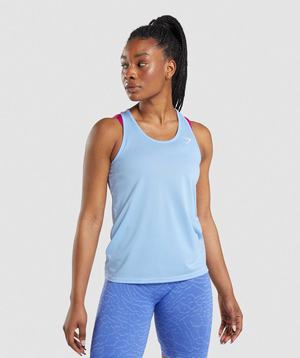 Gymshark Training Tanktop Blauw | HELI81627