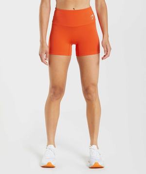 Gymshark Training Tight Korte Broek Rood | KEYX03842