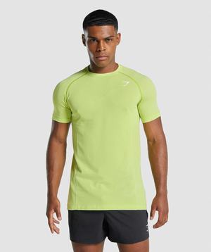 Gymshark Vital Light Seamless T-shirts Geel | KLQX89074