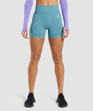 Gymshark Vital Seamless 2.0 Korte Broek Turquoise | RAIU06321