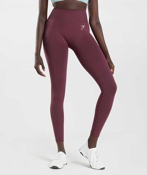 Gymshark Vital Seamless 2.0 Leggings Bordeaux | VSKE68091