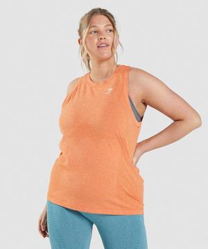 Gymshark Vital Seamless 2.0 Light Tanktop Abrikoos Oranje | AUGY18340