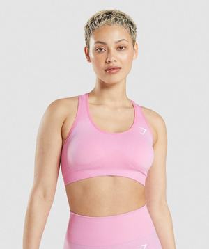 Gymshark Vital Seamless 2.0 Sport Bh Roze | XZFJ34078