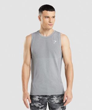 Gymshark Vital Seamless Light Tanktop Grijs | REXO81596