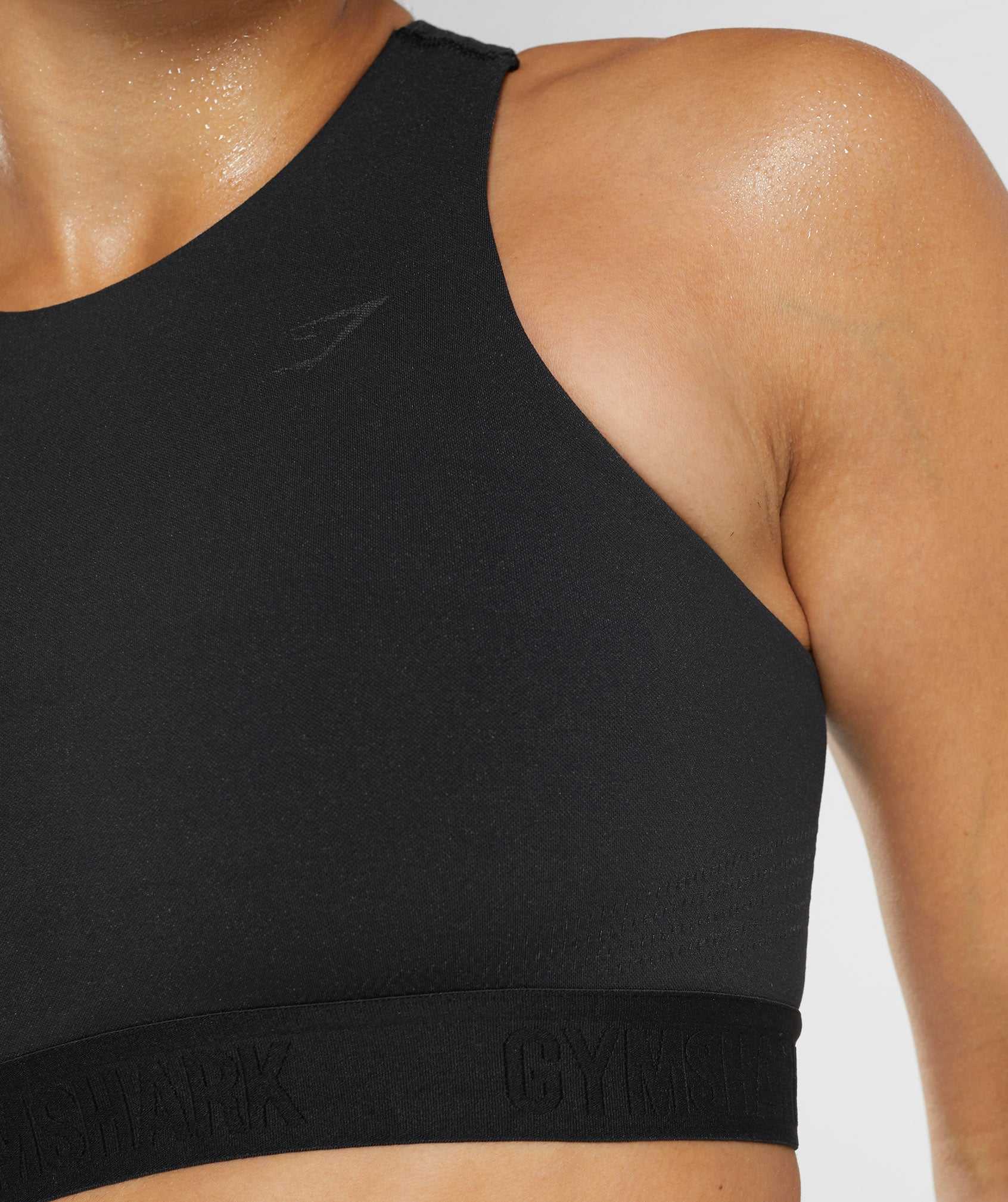 Gymshark 315 Performance High Neck Sport Bh Zwart Diepgrijs | CZPX35208