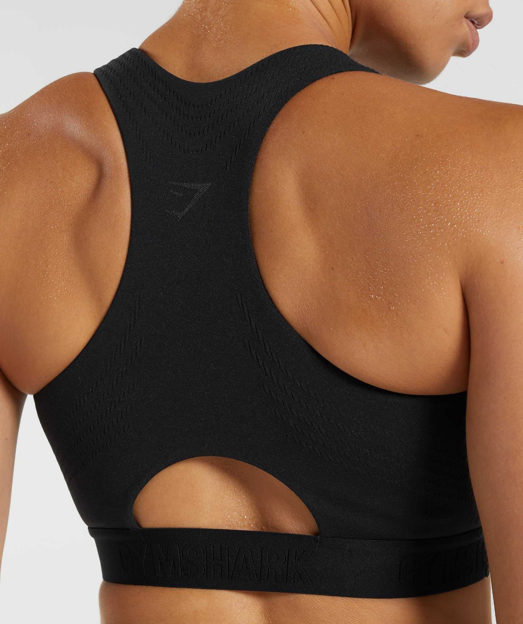 Gymshark 315 Performance High Neck Sport Bh Zwart Diepgrijs | CZPX35208