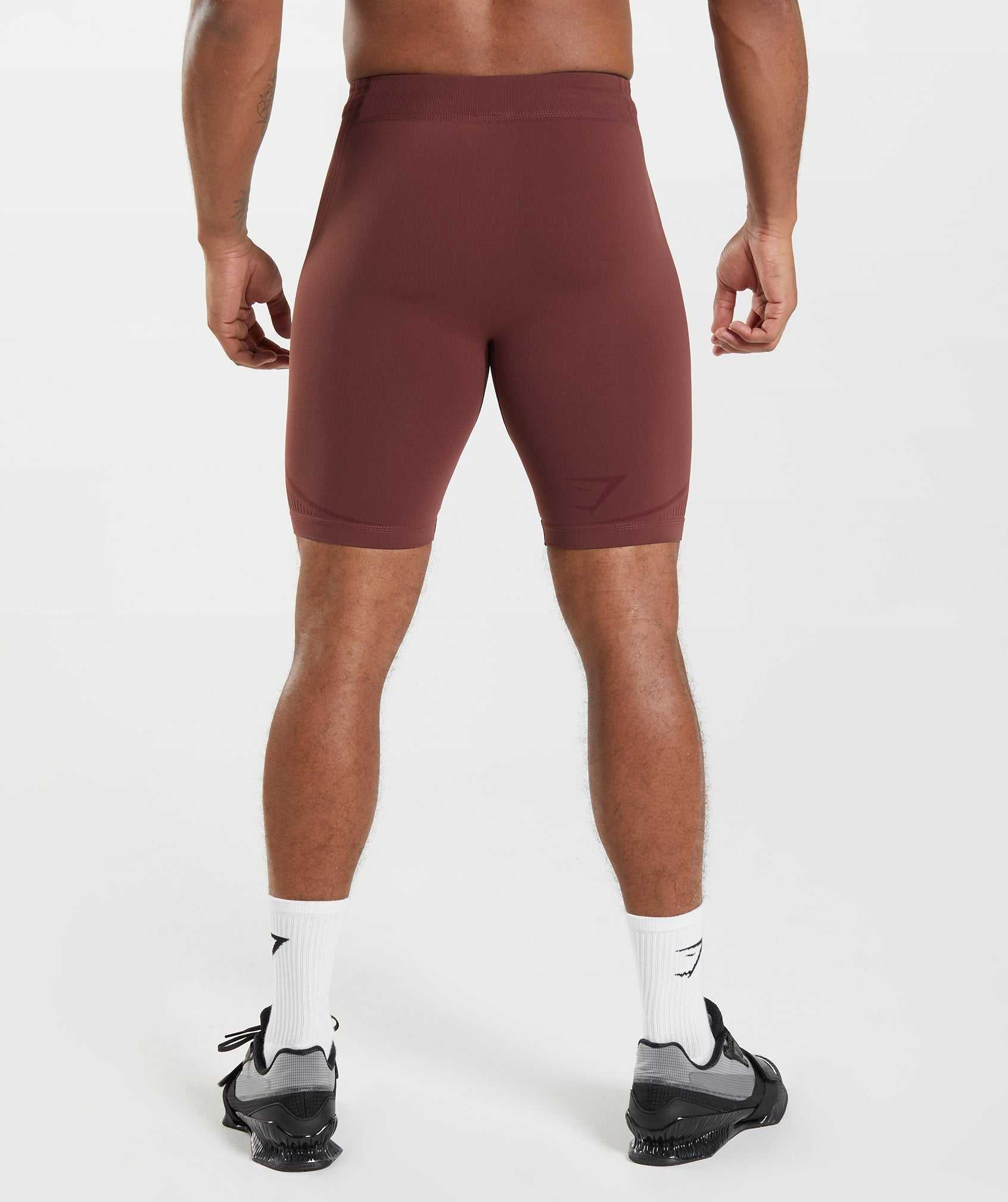 Gymshark 315 Seamless 1/2 Korte Broek Roze Bruin Bordeaux | JWYH71803