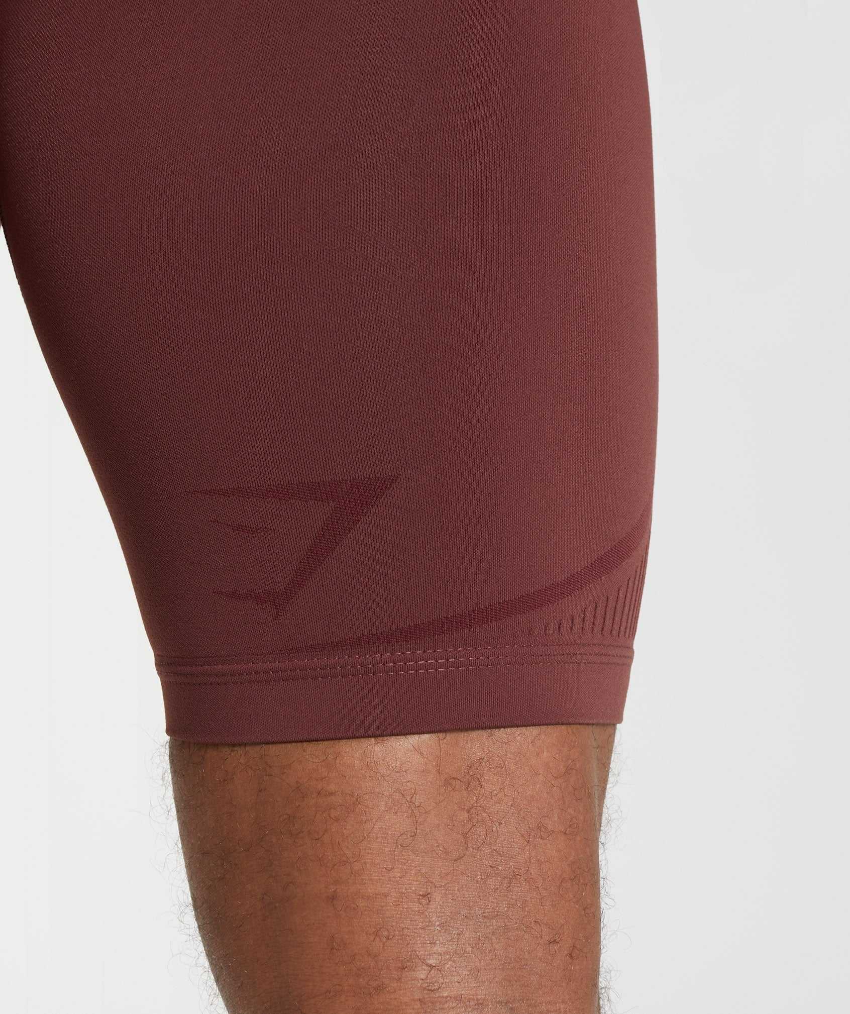 Gymshark 315 Seamless 1/2 Korte Broek Roze Bruin Bordeaux | JWYH71803