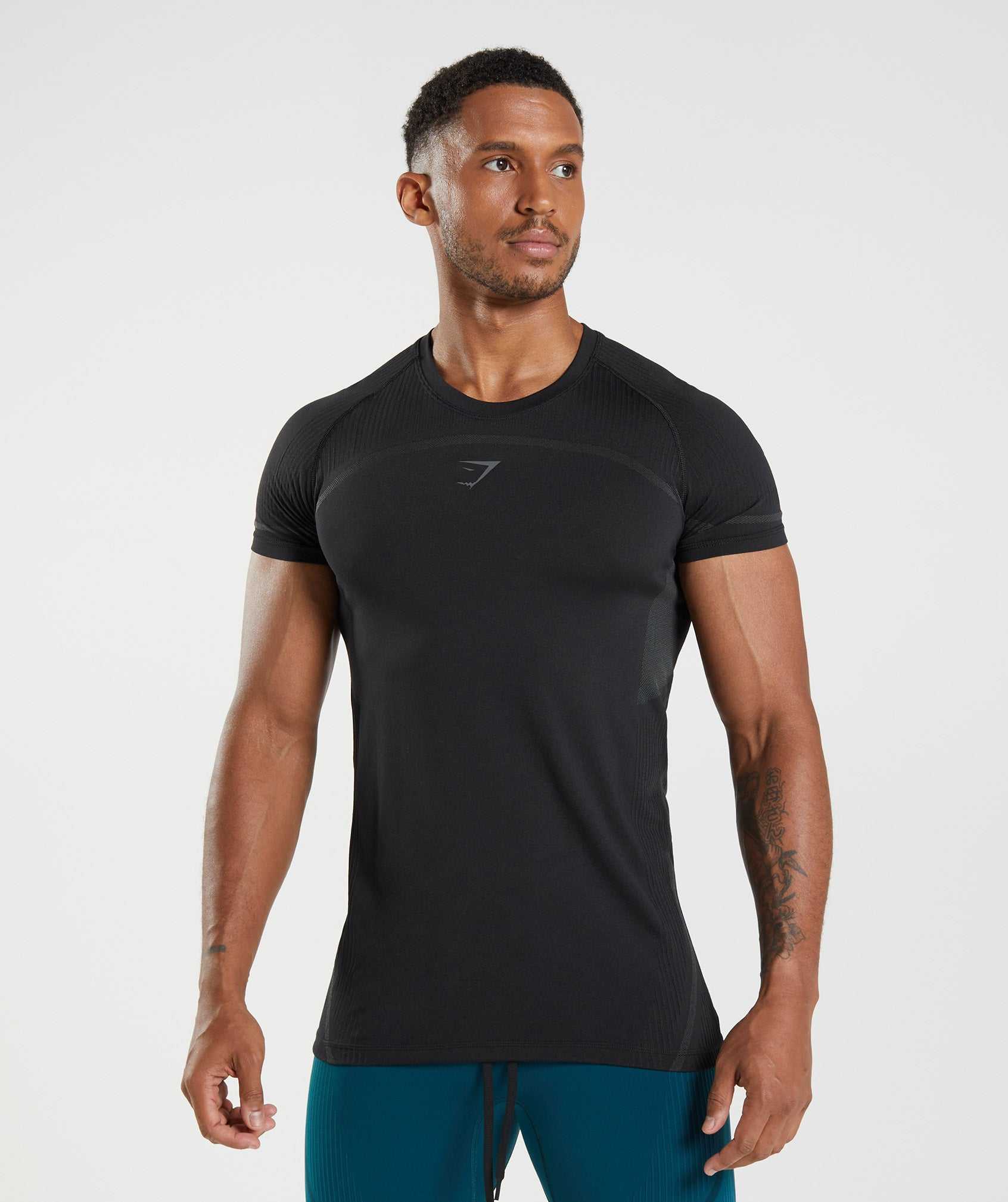 Gymshark 315 Seamless T-shirts Zwart | CPNX04973