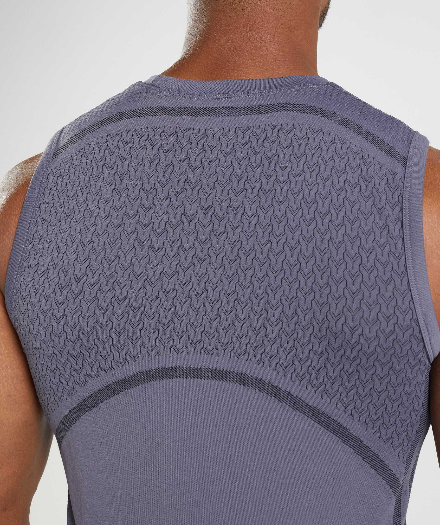 Gymshark 315 Seamless Tanktop Paars Zwart | AHVI97412