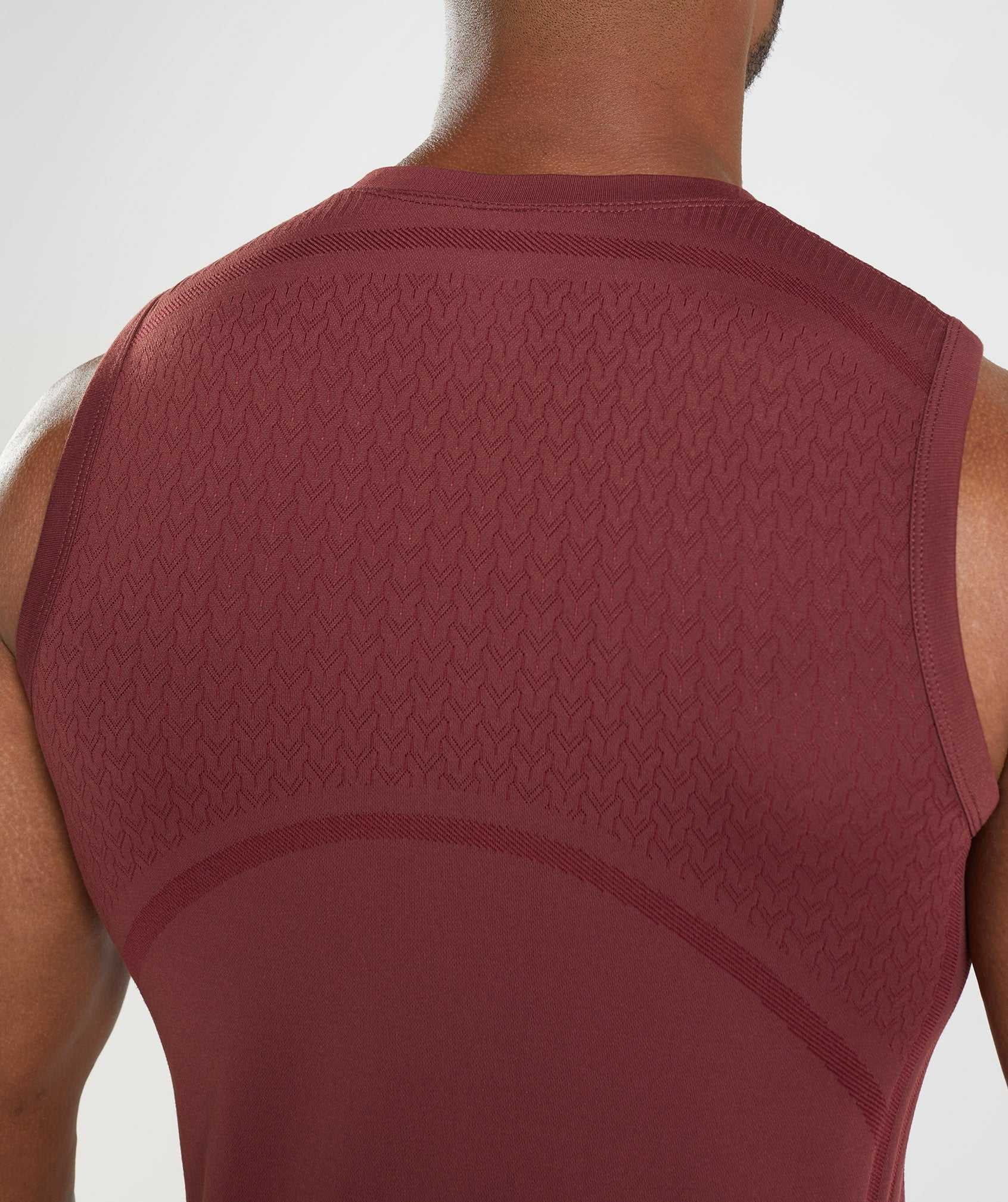 Gymshark 315 Seamless Tanktop Roze Bruin | MBNK83407