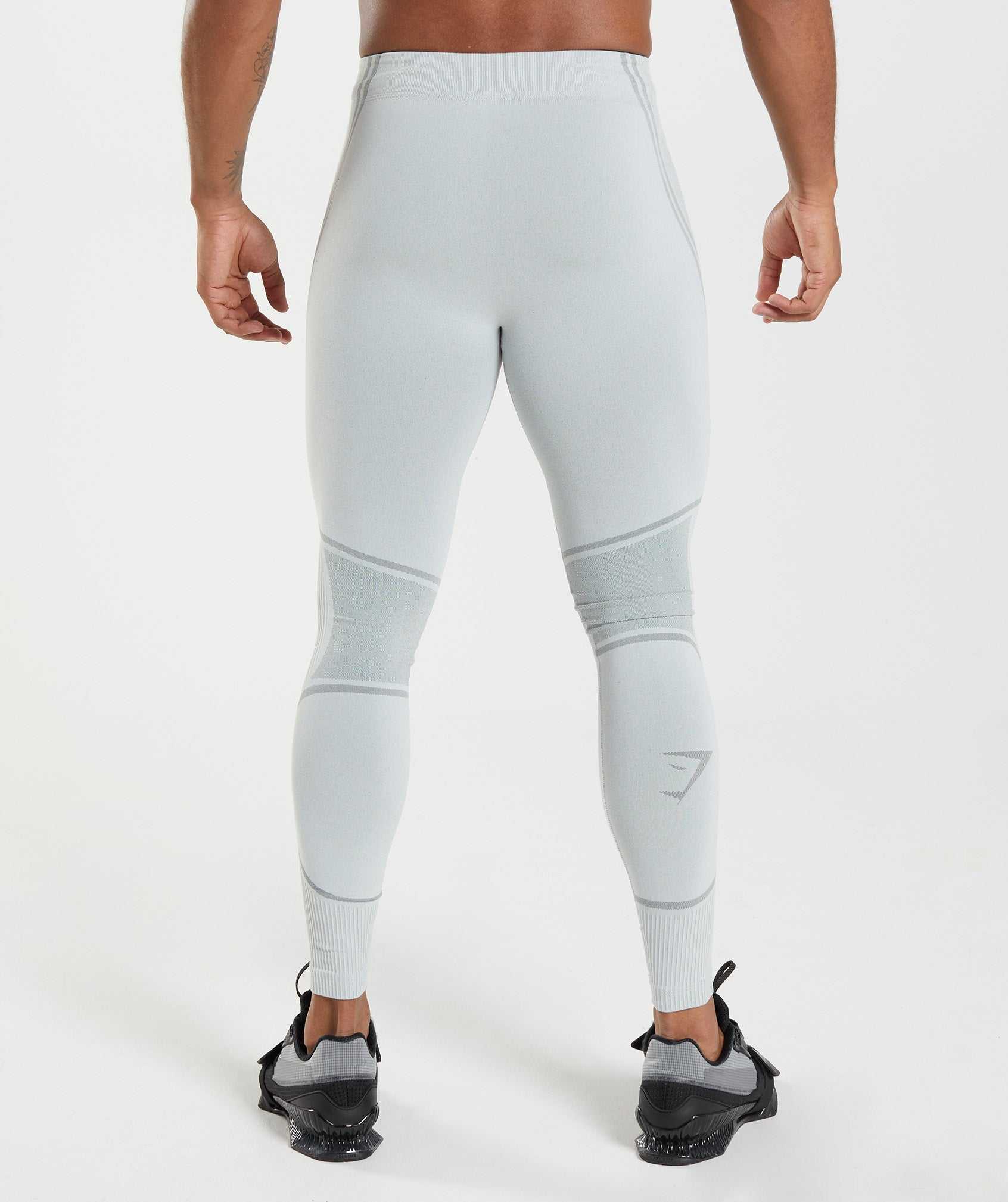 Gymshark 315 Seamless Tights Korte Broek Lichtgrijs Grijs | WSMG24785