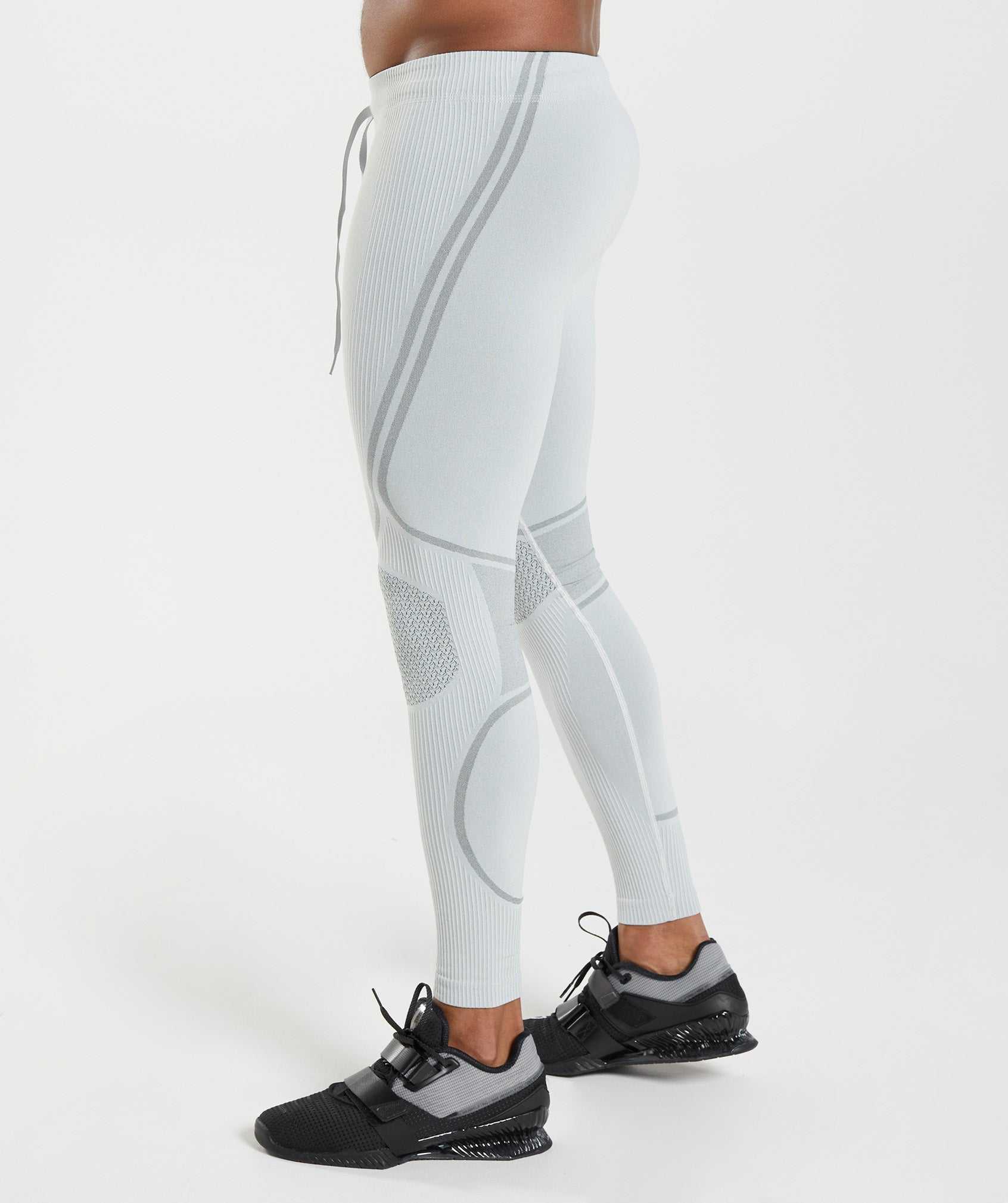 Gymshark 315 Seamless Tights Korte Broek Lichtgrijs Grijs | WSMG24785