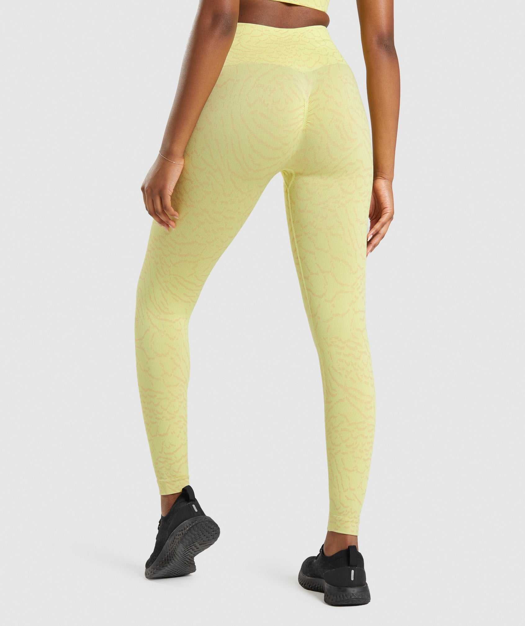 Gymshark Adapt Animal Seamless Leggings Geel | DNRO89271