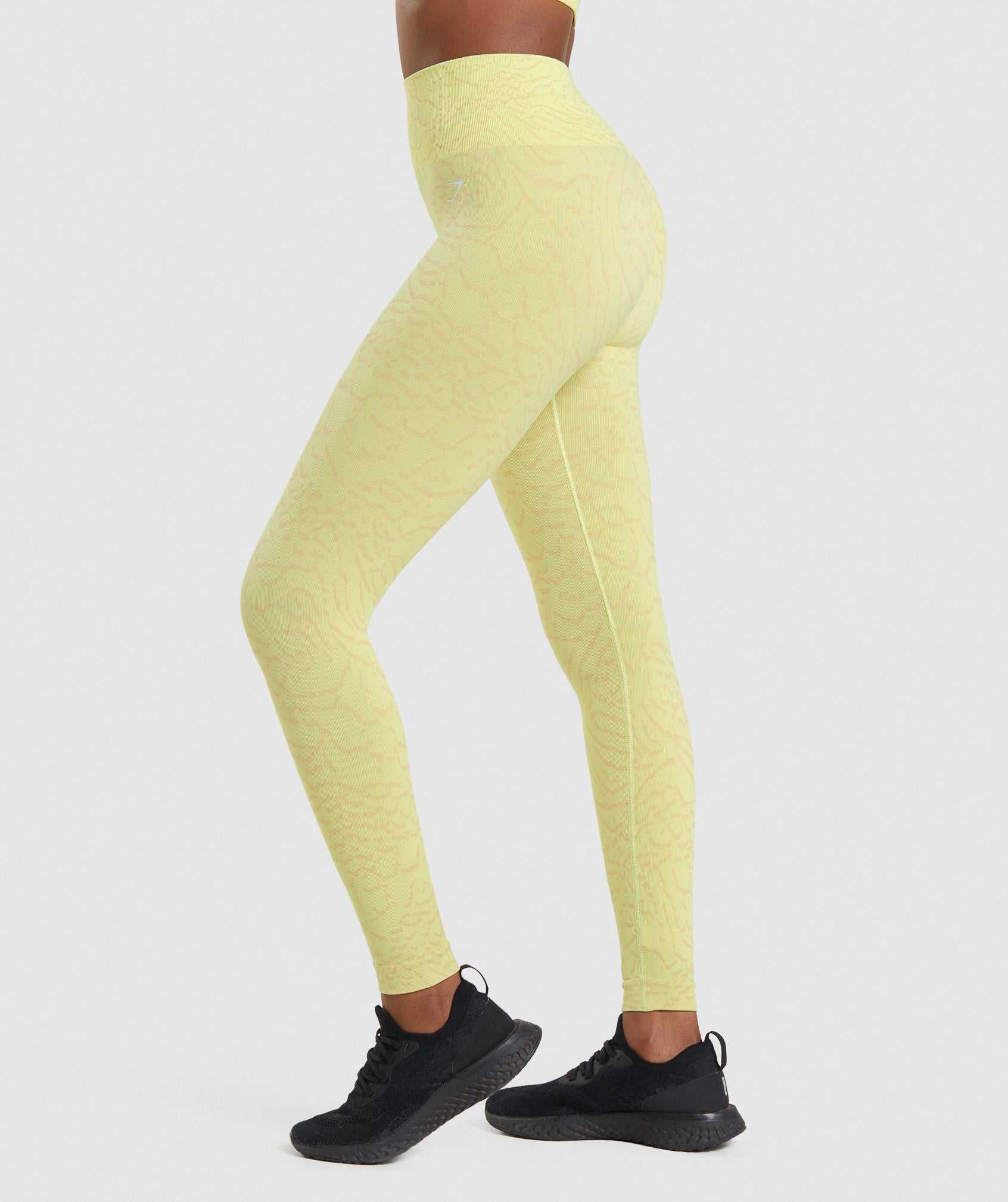 Gymshark Adapt Animal Seamless Leggings Geel | DNRO89271