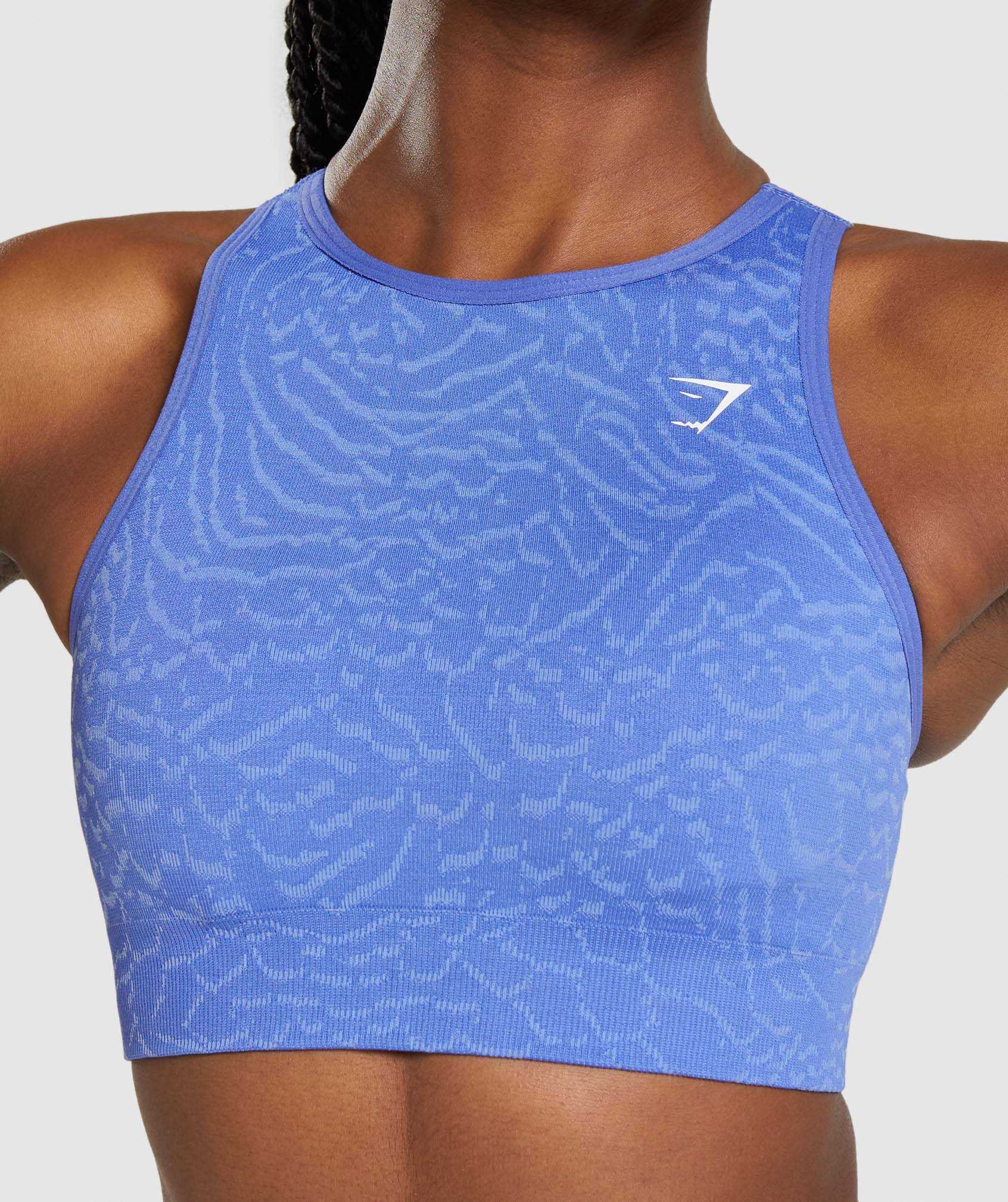 Gymshark Adapt Animal Seamless Sport Bh Blauw | PLSM74589