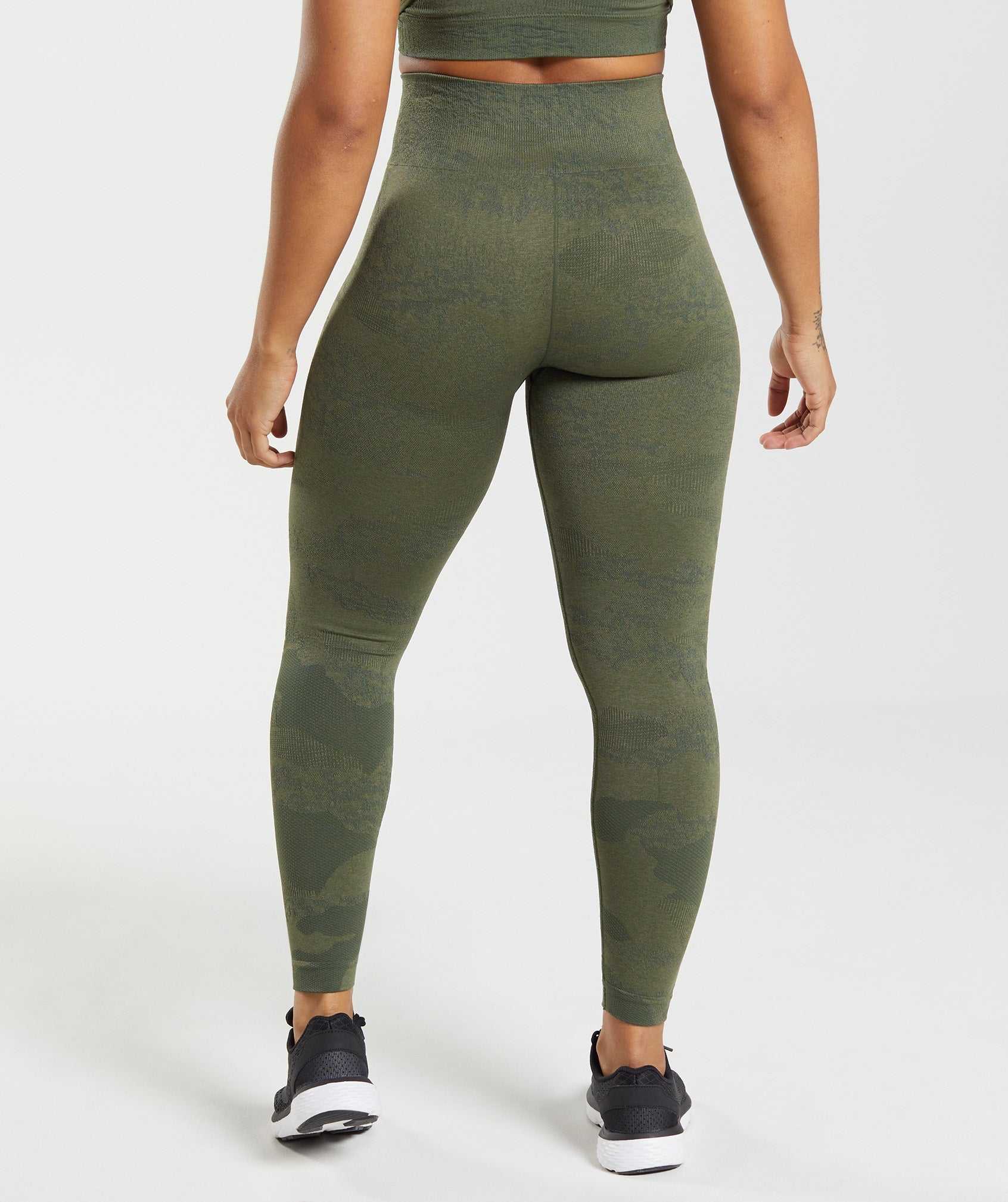 Gymshark Adapt Camo Seamless Leggings Olijfgroen Olijfgroen | DPFI36057