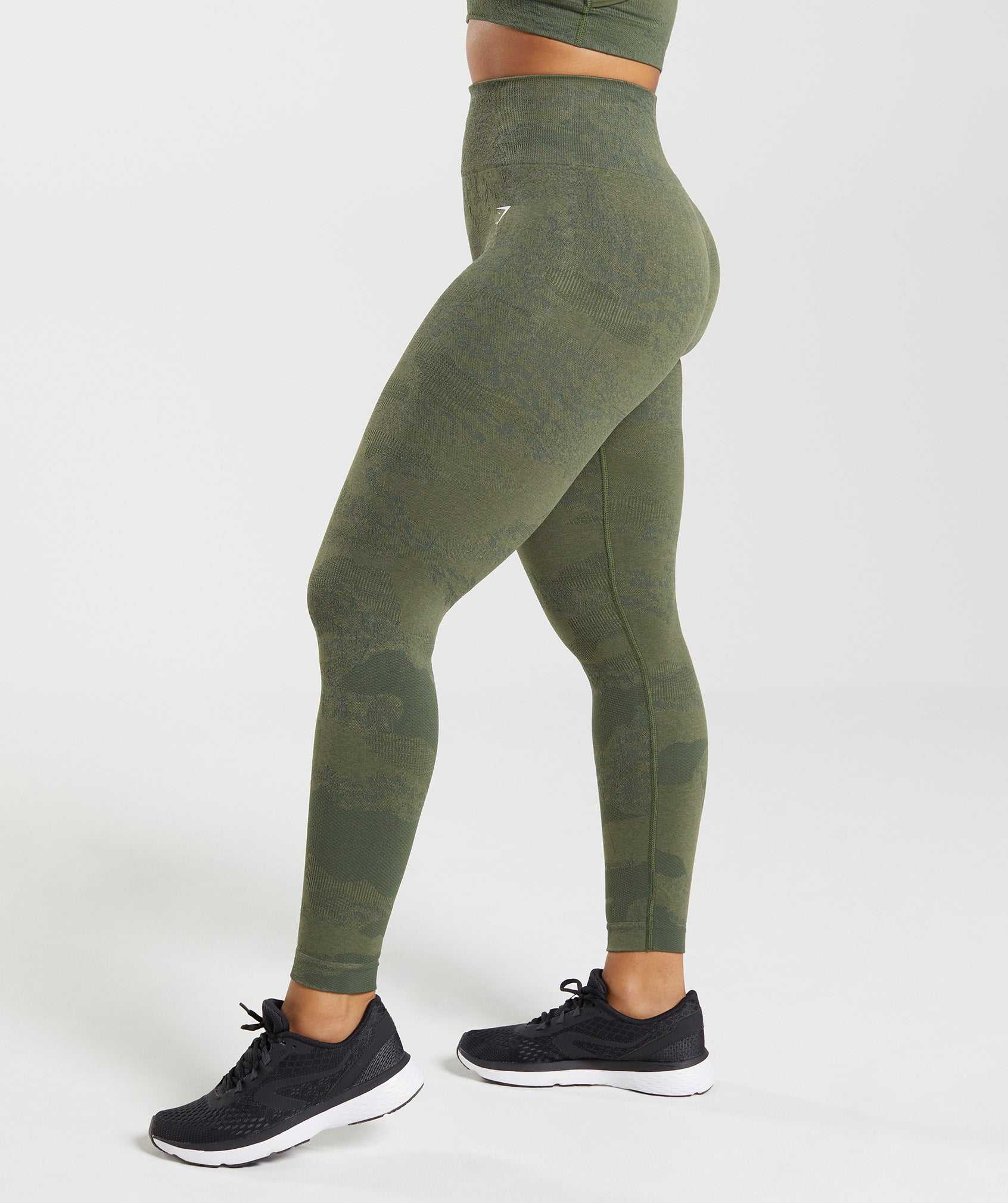 Gymshark Adapt Camo Seamless Leggings Olijfgroen Olijfgroen | DPFI36057