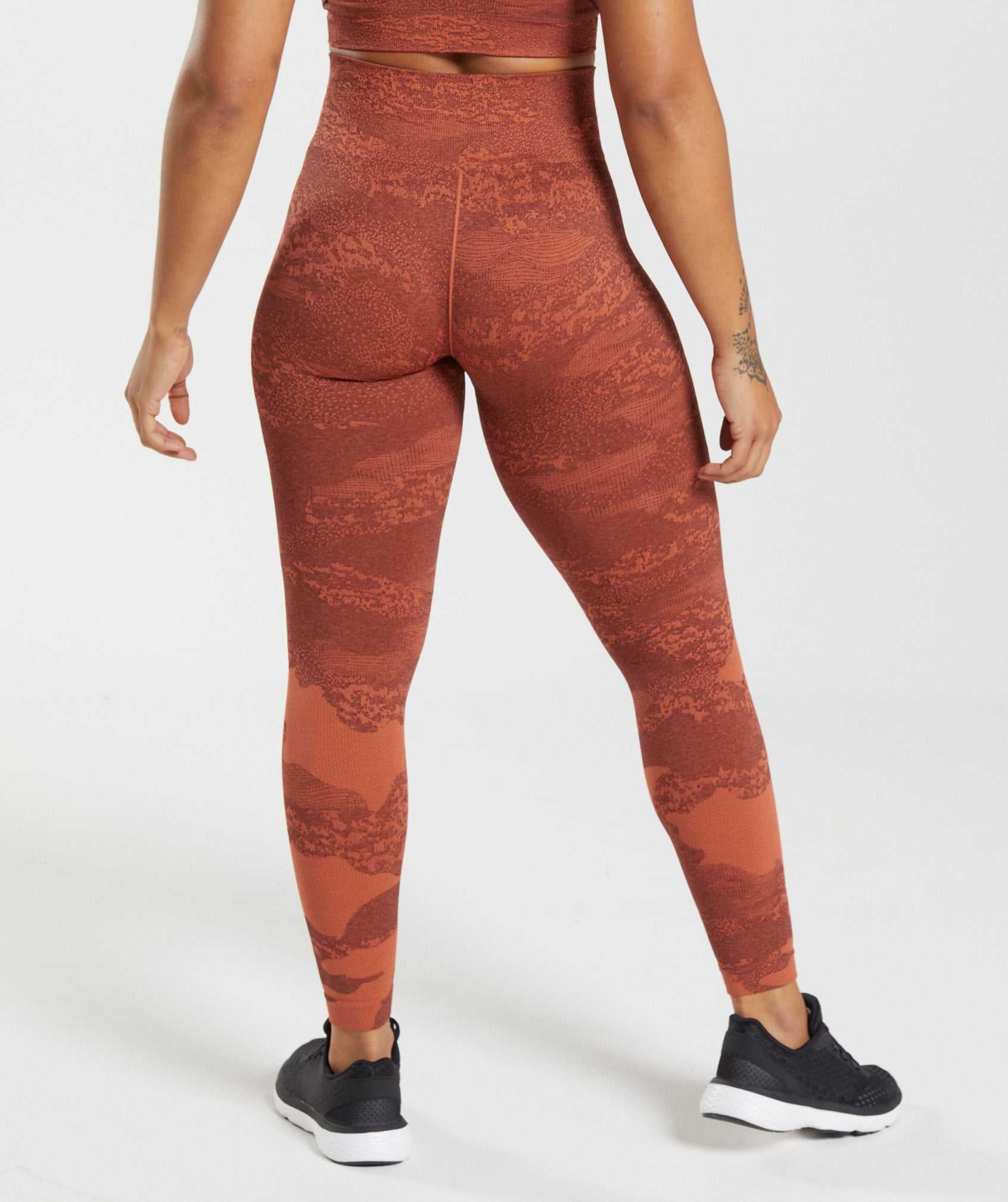 Gymshark Adapt Camo Seamless Leggings Rood Roze Bruin | VXHM96872