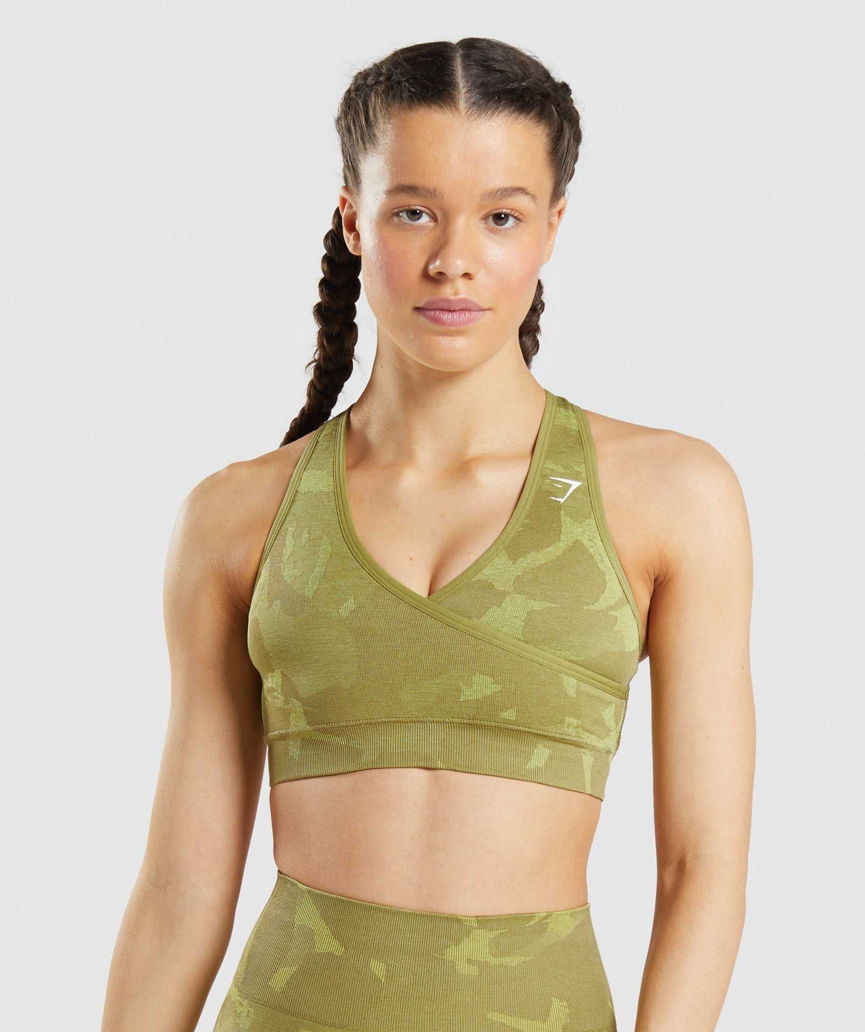 Gymshark Adapt Camo Seamless Sport Bh Groen | TQGZ40653