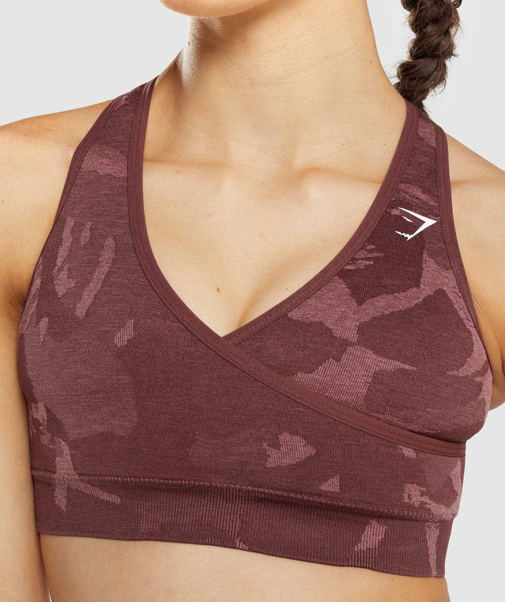 Gymshark Adapt Camo Seamless Sport Bh Roze Bruin | ODBY60517