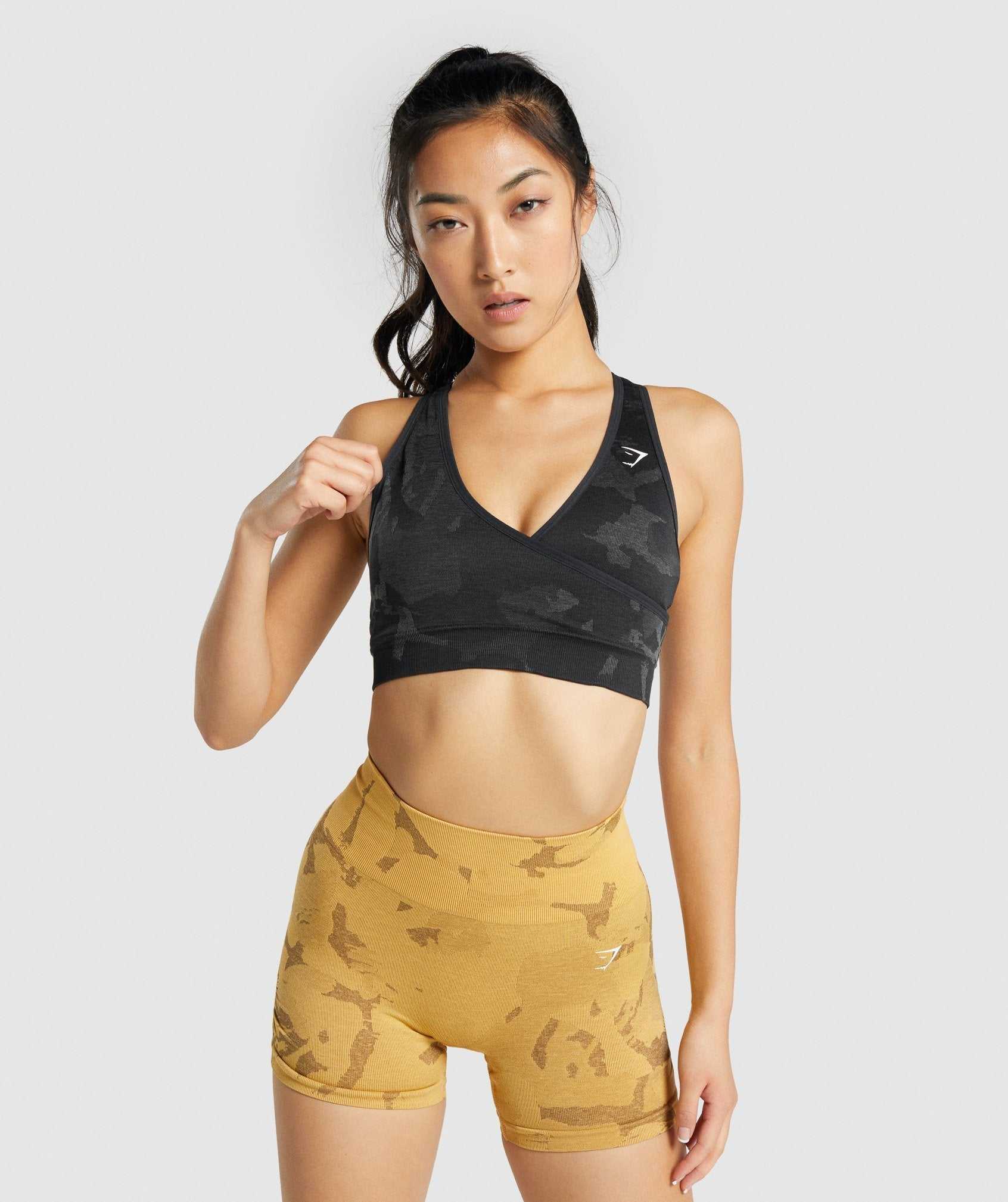 Gymshark Adapt Camo Seamless Sport Bh Zwart | SMOY49752