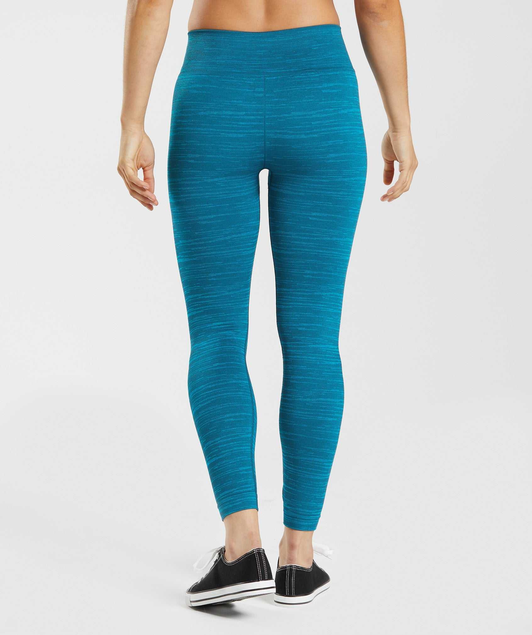 Gymshark Adapt Marl Seamless Leggings Blauw Donkergrijs Blauw | GMPD05492